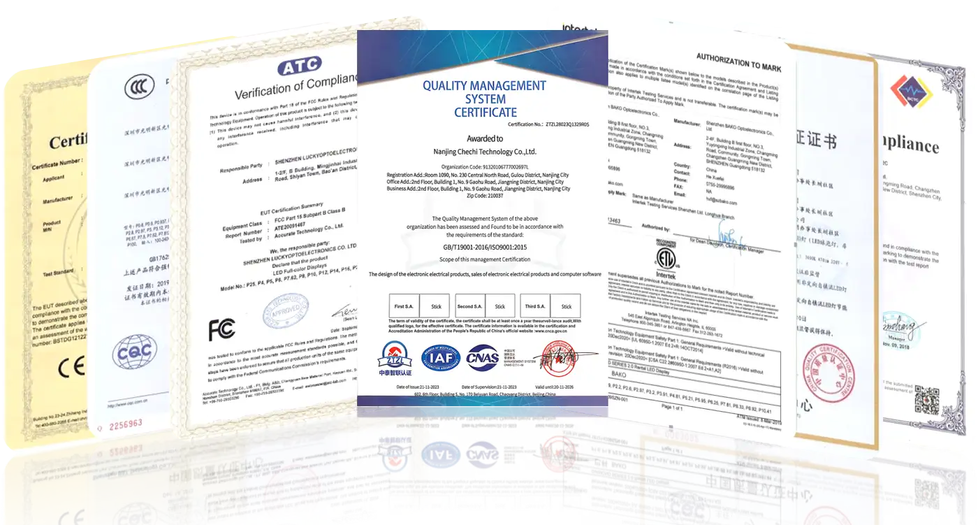 Quality and certifications
