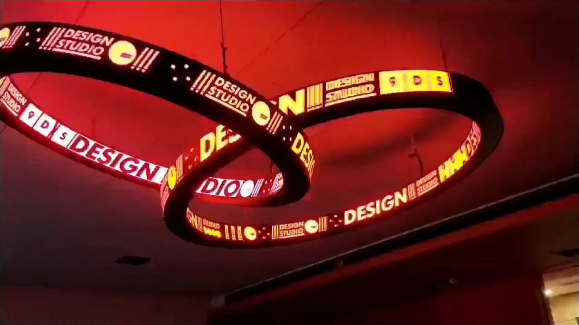 Commercial Atrium Hanging LED Ribbon